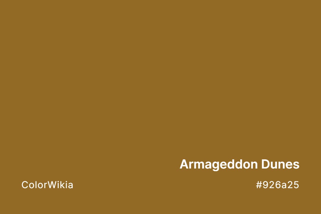 armageddon dunes color 926a25