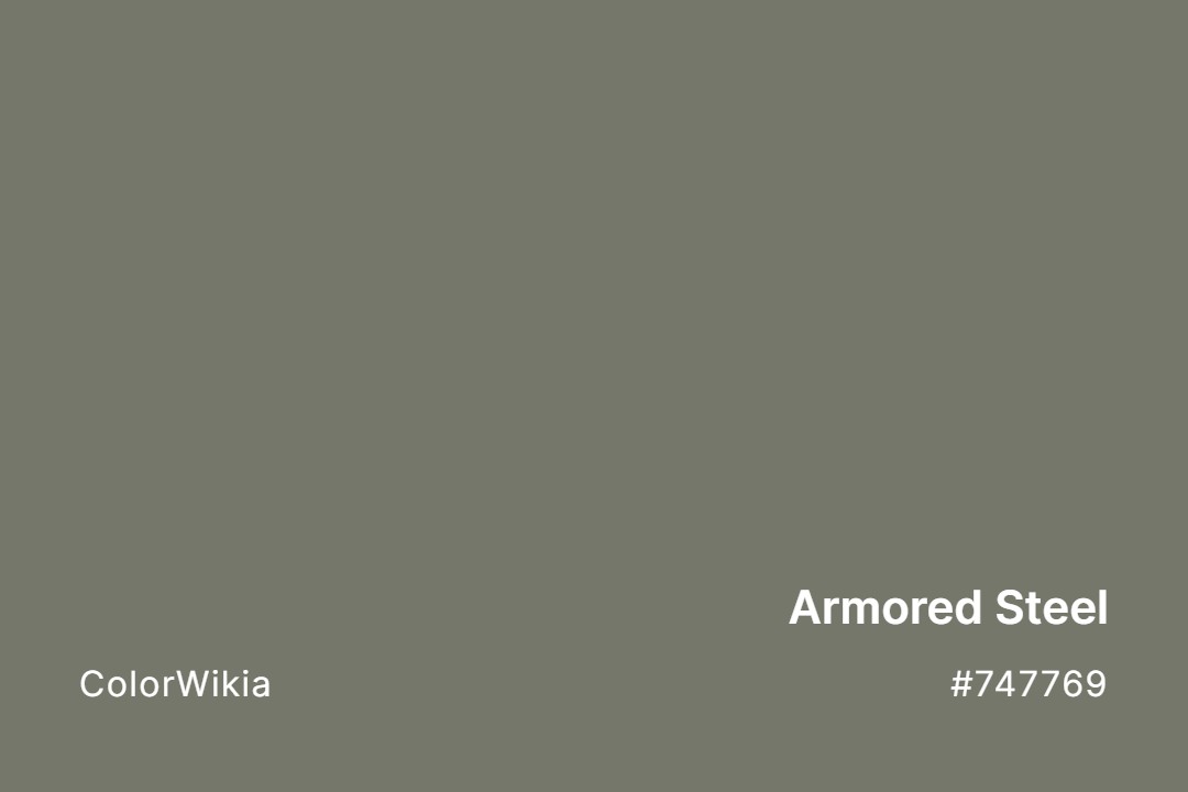 Armored Steel Color – #747769: Codes and Complete Breakdown
