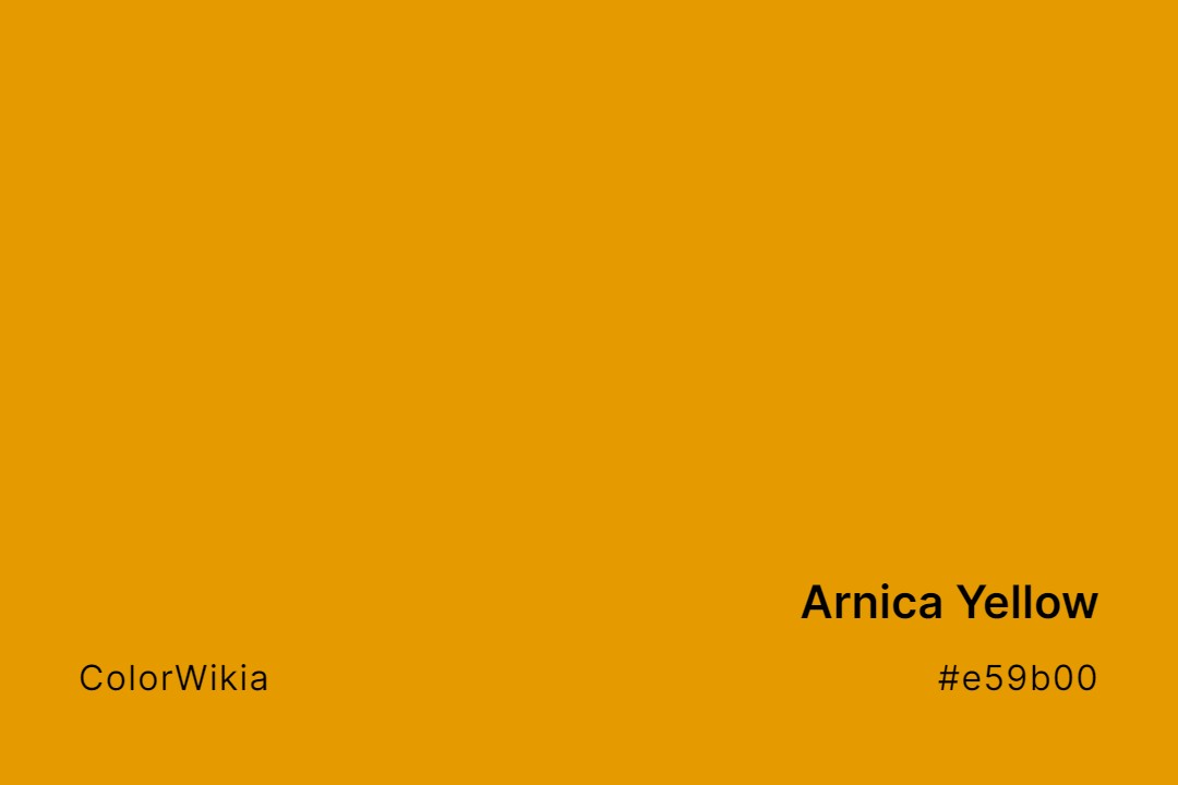 Arnica Yellow Color – #e59b00: Codes and Complete Breakdown