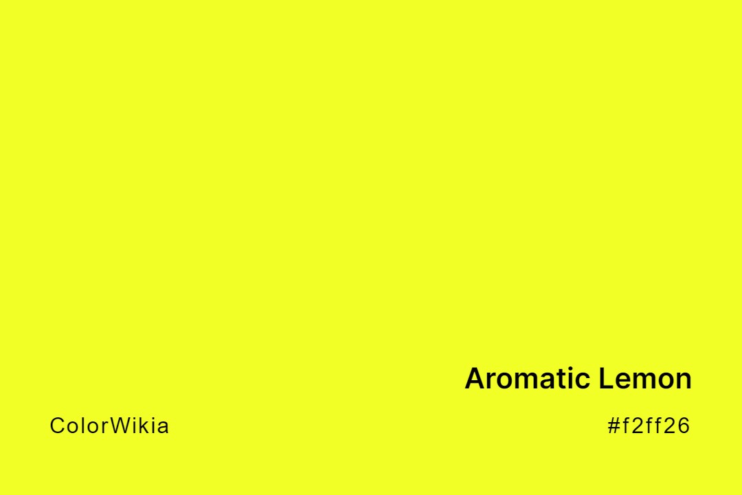 Aromatic Lemon Color – #f2ff26: Codes and Complete Breakdown