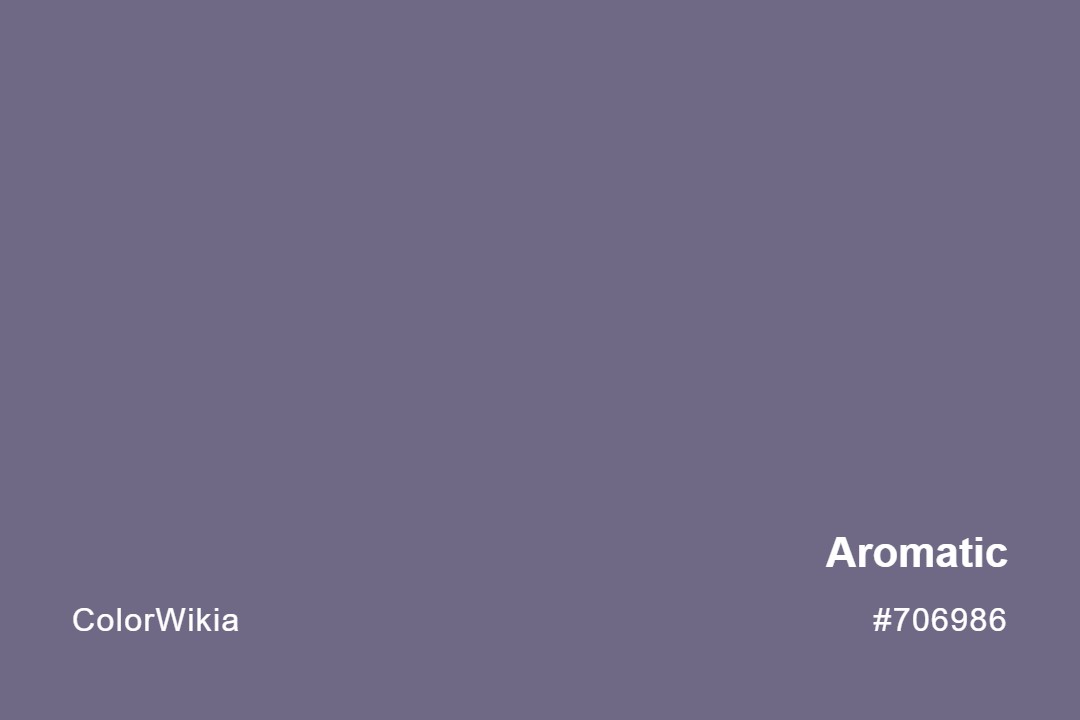 Aromatic Color – #706986: Codes and Complete Breakdown