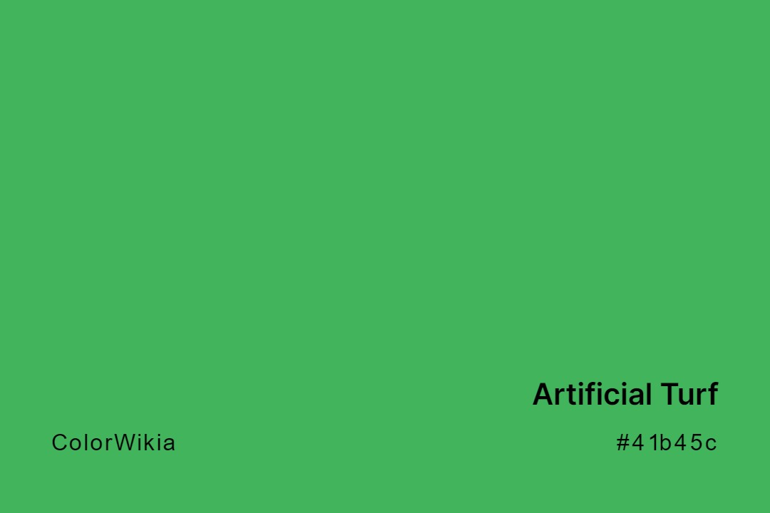 Artificial Turf Color – #41b45c: Codes and Complete Breakdown