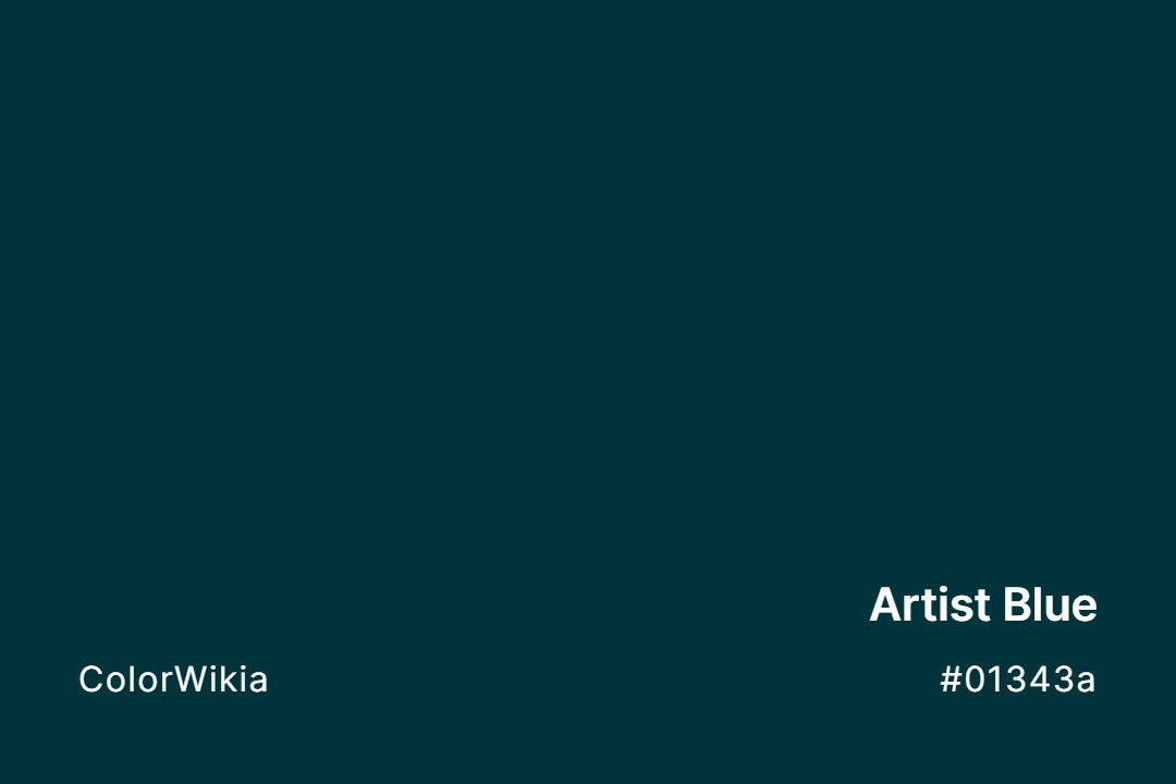 Artist Blue Color – #01343a: Codes and Complete Breakdown