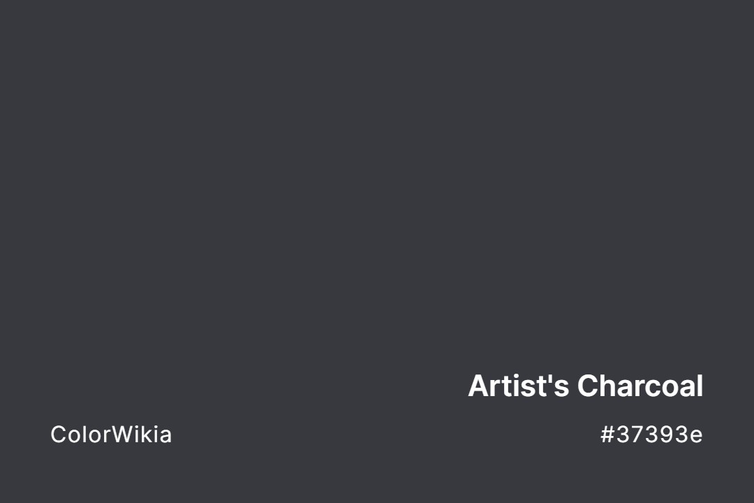 Artist’s Charcoal Color – #37393e: Codes and Complete Breakdown