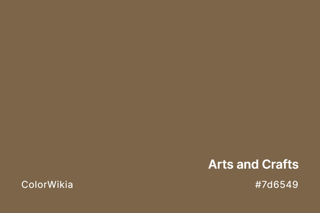 Arts and Crafts Color – #7d6549: Codes and Complete Breakdown