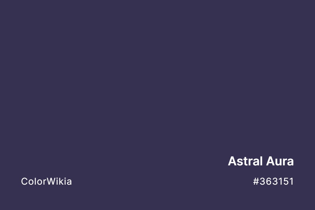 Astral Aura Color – #363151: Codes and Complete Breakdown