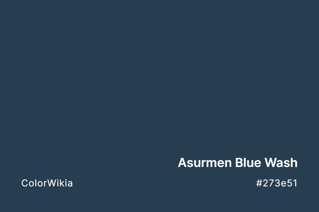 Asurmen Blue Wash Color – #273e51: Codes and Complete Breakdown