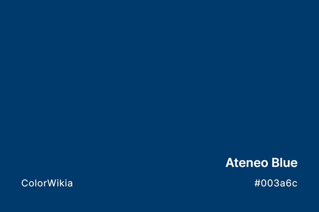 Ateneo Blue Color – #003a6c: Codes and Complete Breakdown