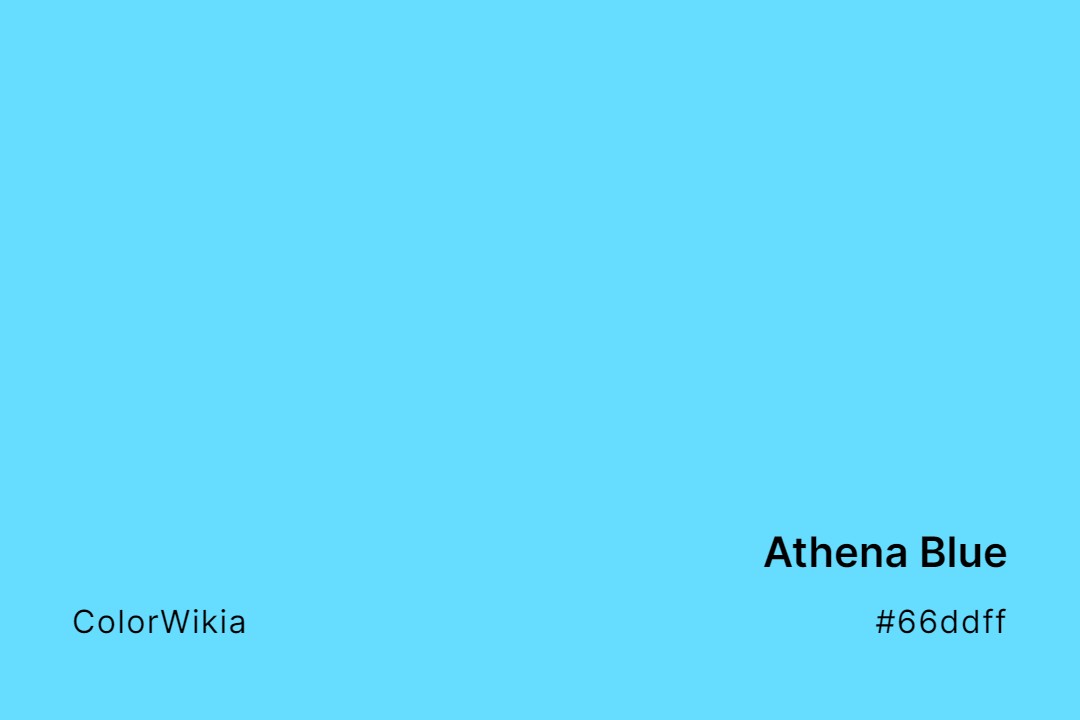 Athena Blue Color – #66ddff: Codes and Complete Breakdown