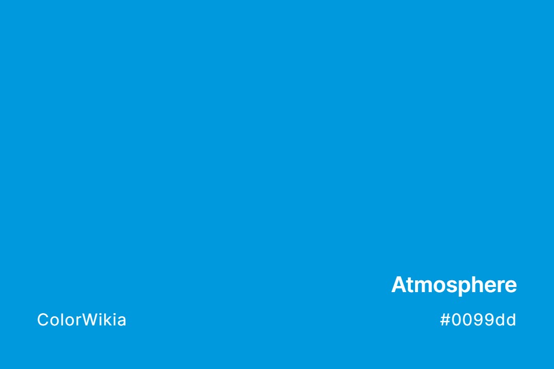 Atmosphere Color – #0099dd: Codes and Complete Breakdown