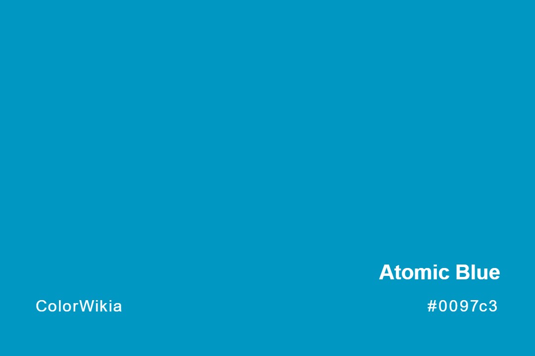 Atomic Blue Color – #0097c3: Codes and Complete Breakdown