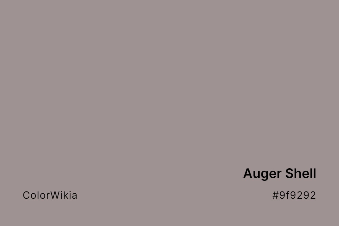 Auger Shell Color – #9f9292: Codes and Complete Breakdown