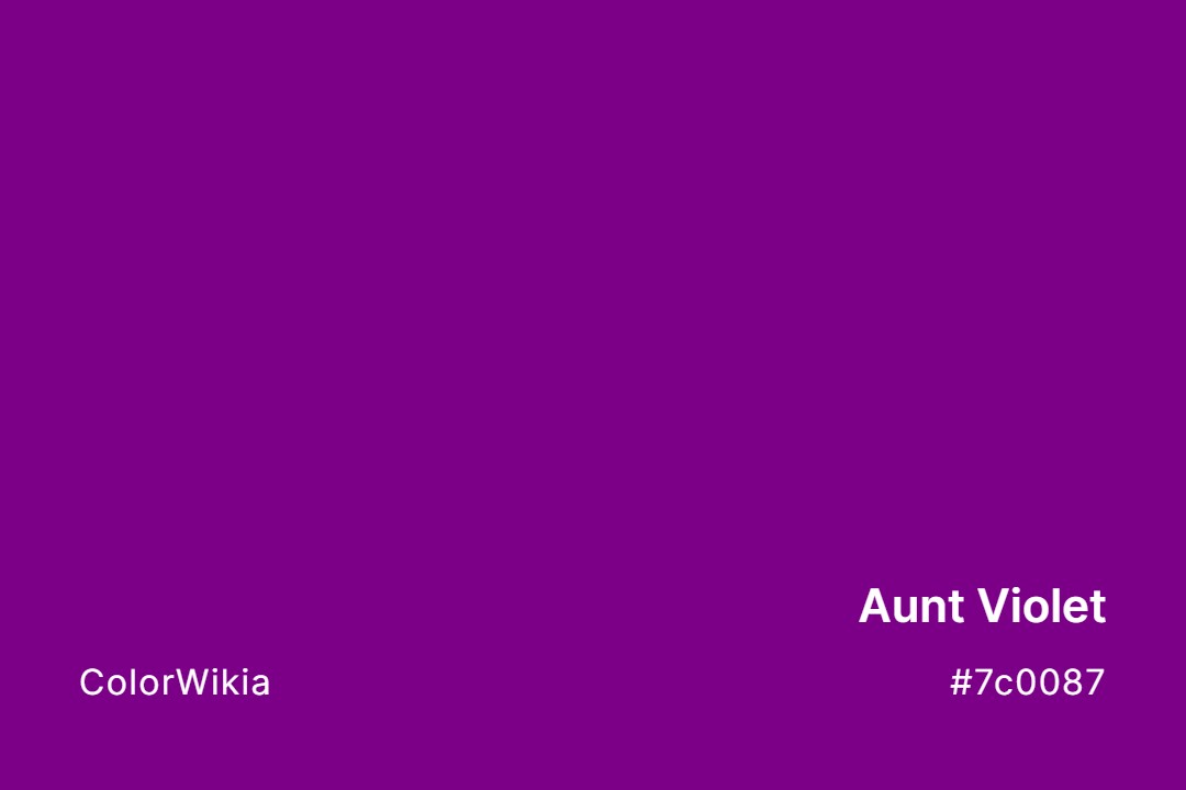 Aunt Violet Color – #7c0087: Codes and Complete Breakdown