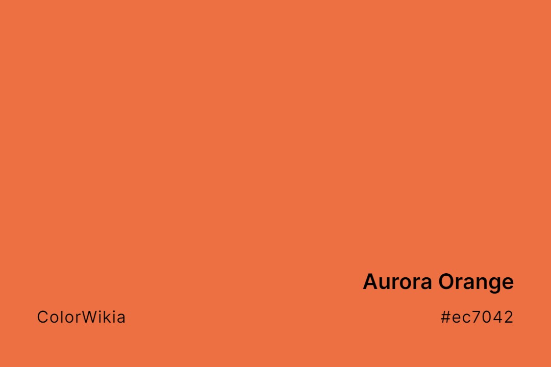 aurora orange color ec7042