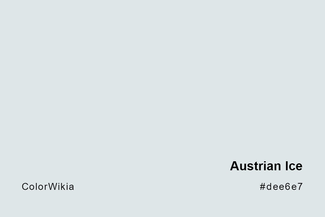 Austrian Ice Color – #dee6e7: Codes and Complete Breakdown