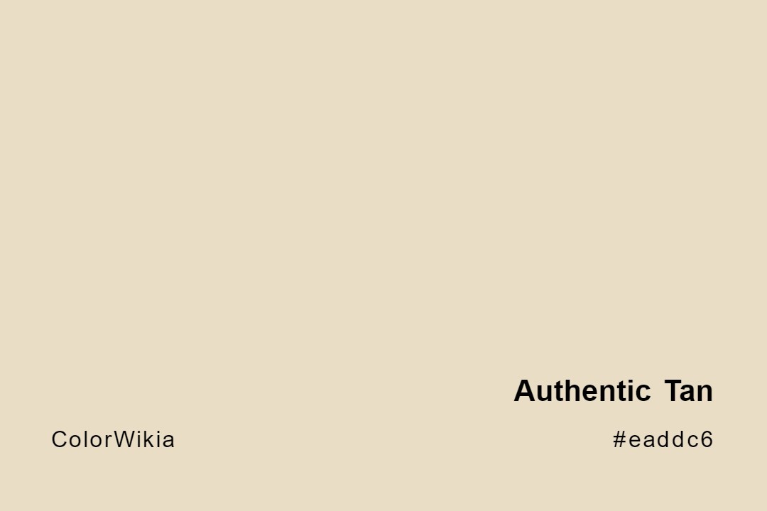 Authentic Tan Color – #eaddc6: Codes and Complete Breakdown
