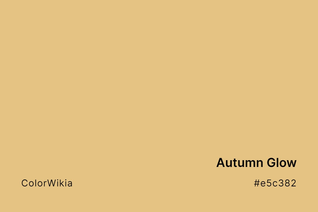 Autumn Glow Color – #e5c382: Codes and Complete Breakdown