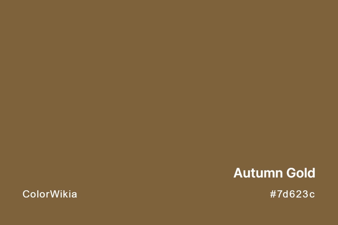 Autumn Gold Color – #7d623c: Codes and Complete Breakdown
