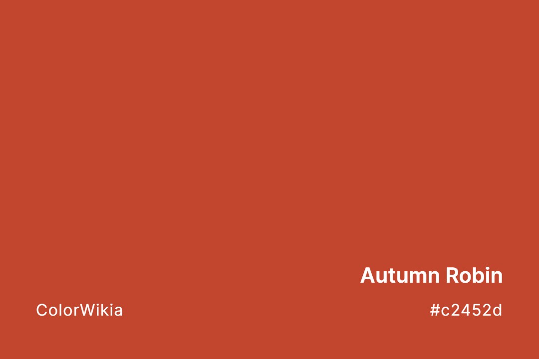 Autumn Robin Color – #c2452d: Codes and Complete Breakdown