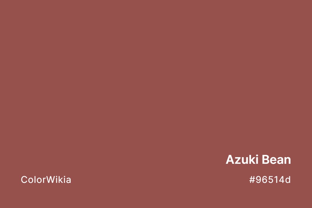 Azuki Bean Color – #96514d: Codes and Complete Breakdown