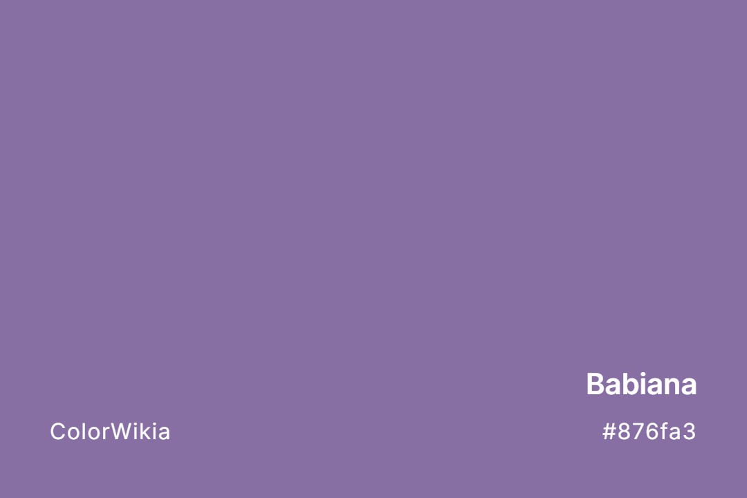 Babiana Color – #876fa3: Codes and Complete Breakdown