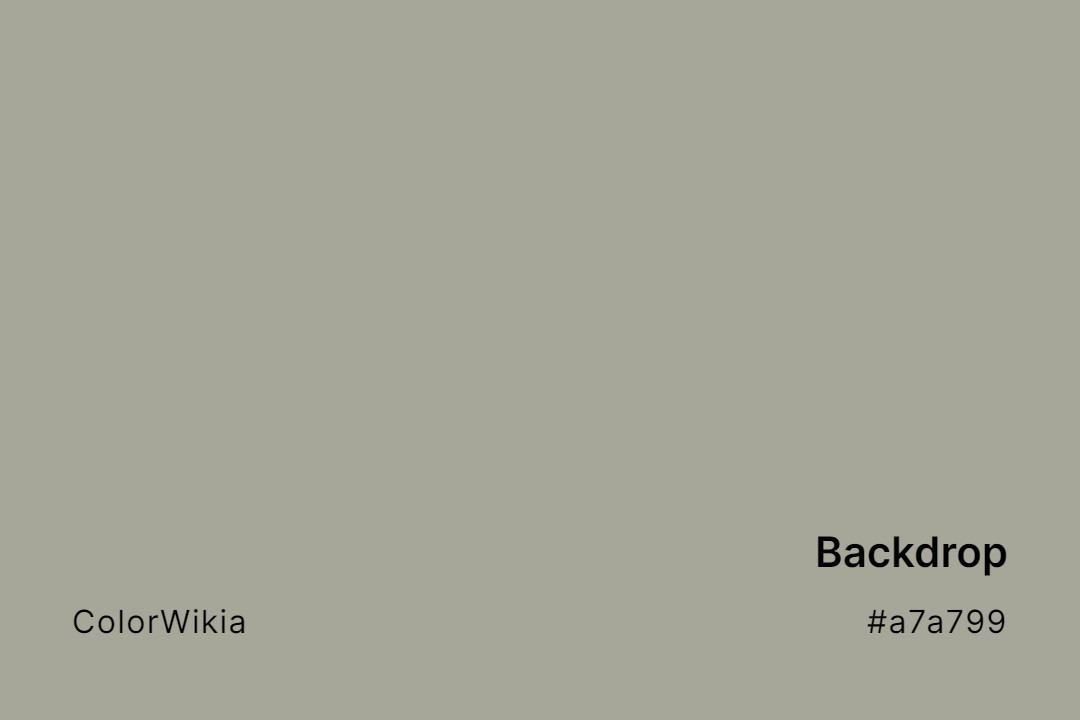 Backdrop Color – #a7a799: Codes and Complete Breakdown