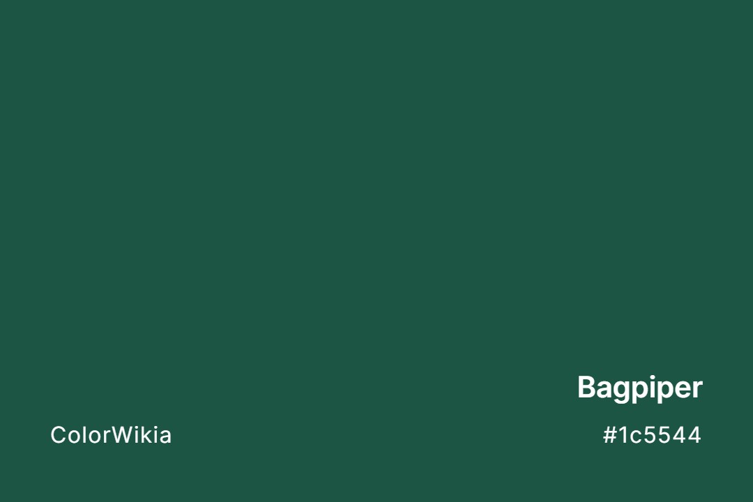 Bagpiper Color – #1c5544: Codes and Complete Breakdown
