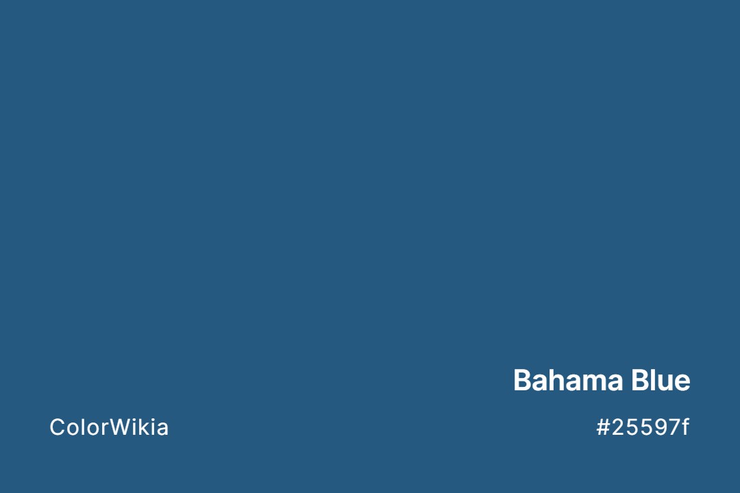 Bahama Blue Color – #25597f: Codes and Complete Breakdown