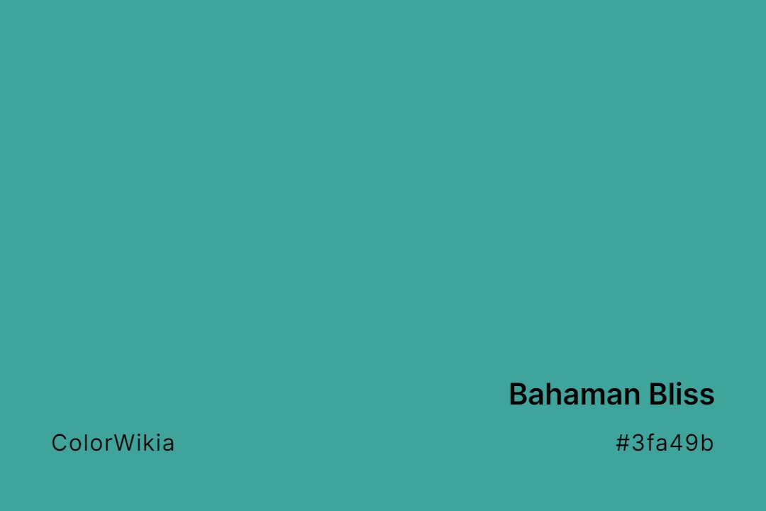 Bahaman Bliss Color – #3fa49b: Codes and Complete Breakdown