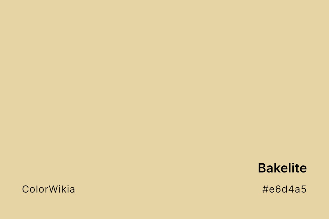 Bakelite Color – #e6d4a5: Codes and Complete Breakdown
