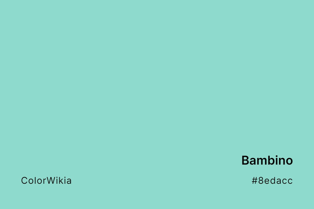 Bambino Color – #8edacc: Codes and Complete Breakdown