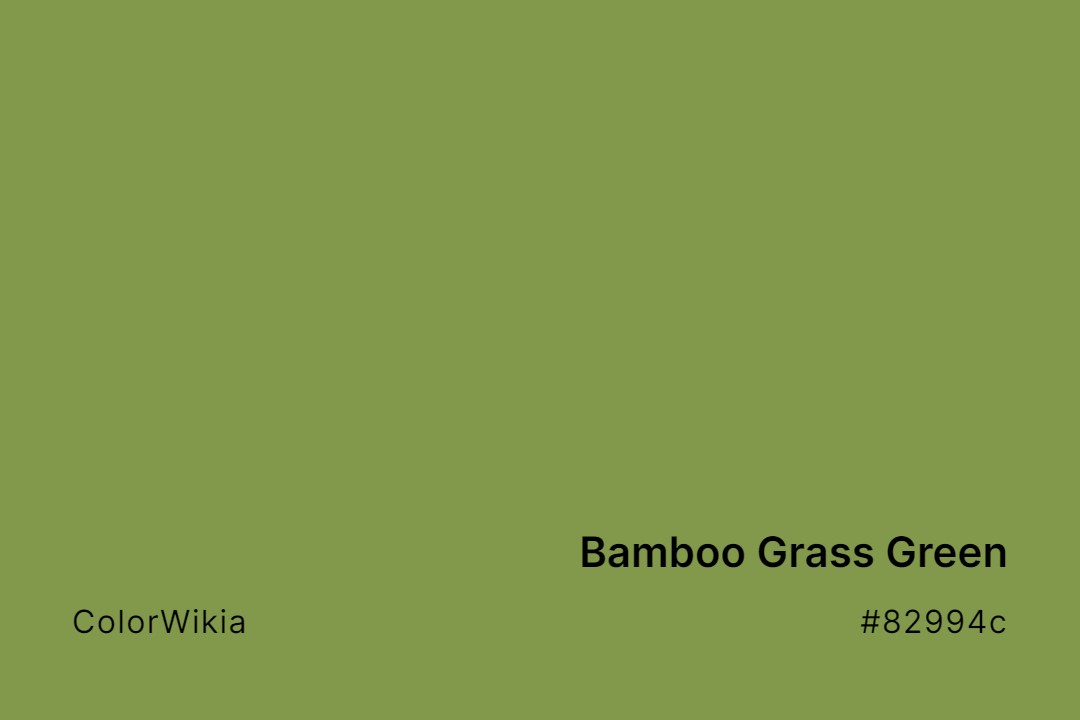 Bamboo Grass Green Color – #82994c: Codes and Complete Breakdown