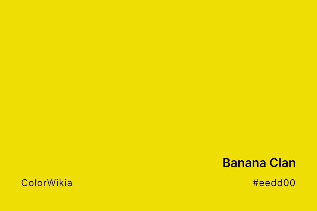 Banana Clan Color – #eedd00: Codes and Complete Breakdown