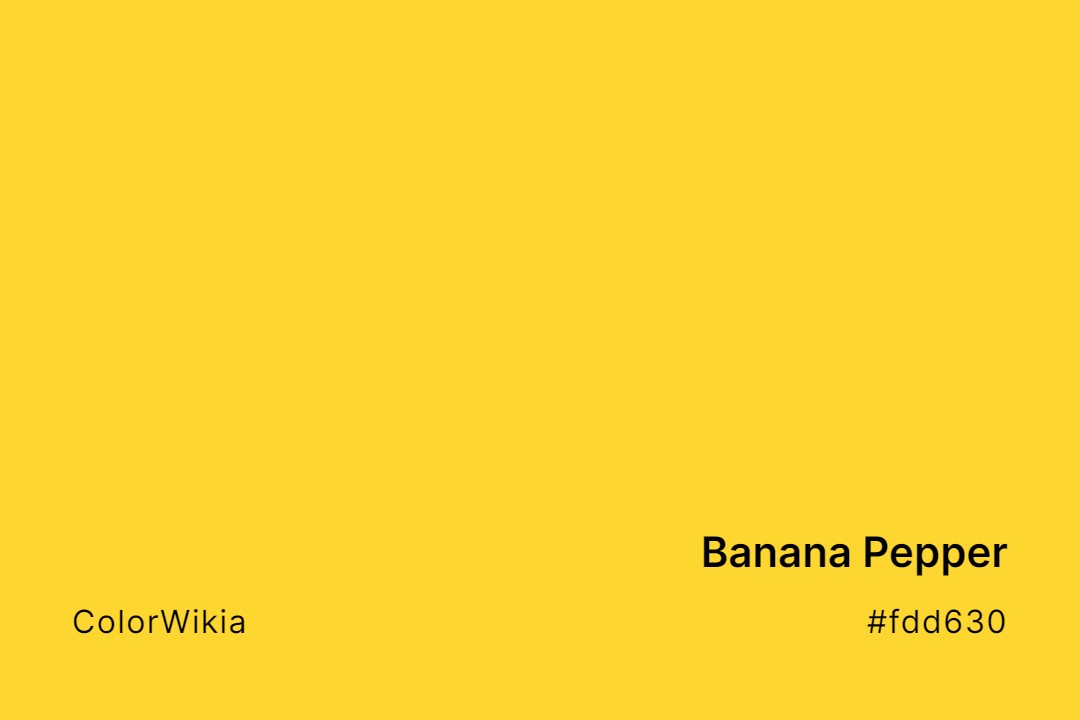 Banana Pepper Color – #fdd630: Codes and Complete Breakdown