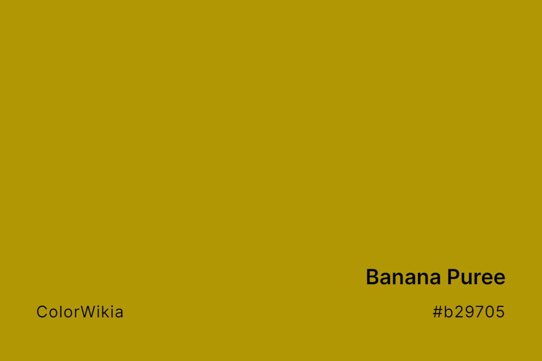 Banana Puree Color – #b29705: Codes and Complete Breakdown