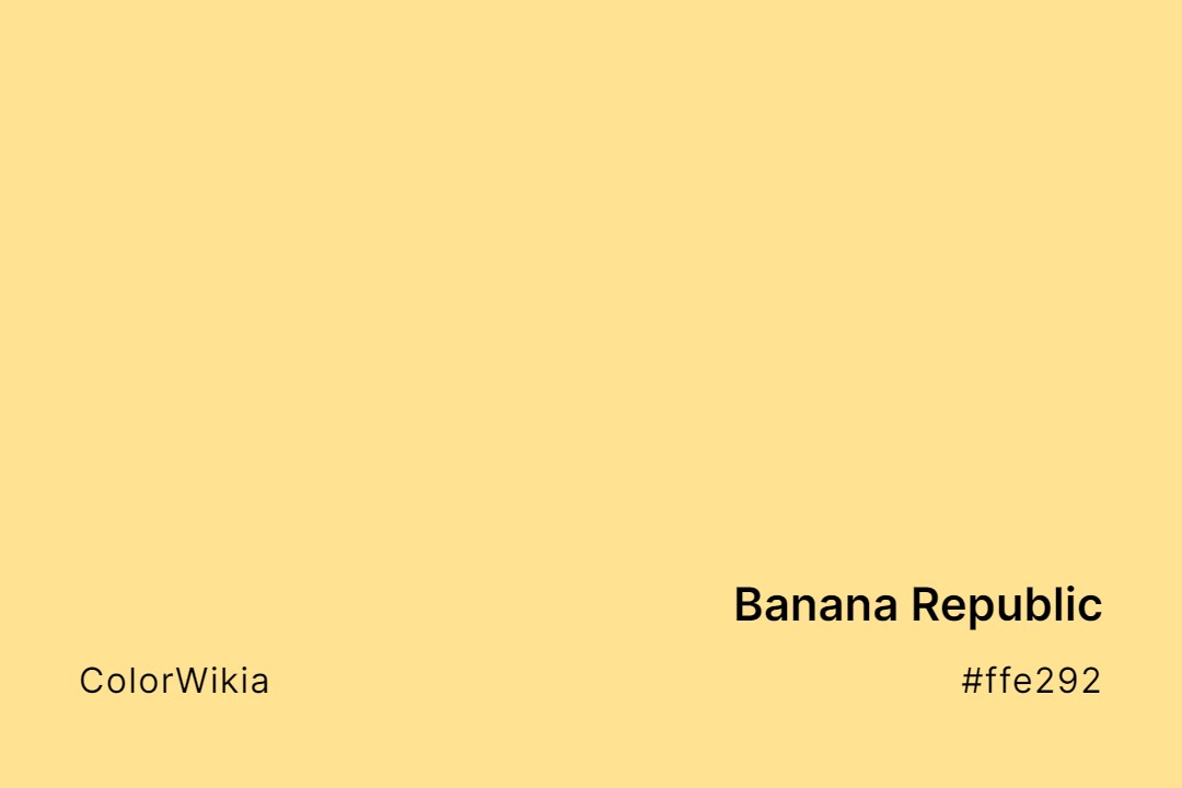Banana Republic Color – #ffe292: Codes and Complete Breakdown