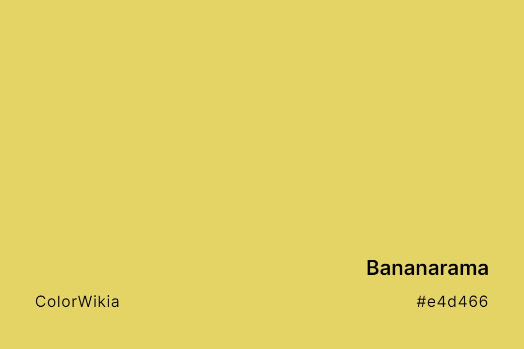Bananarama Color – #e4d466: Codes and Complete Breakdown