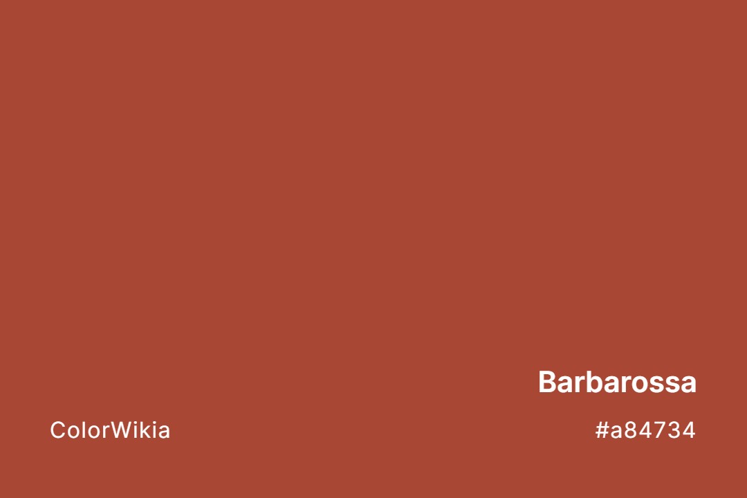 Barbarossa Color – #a84734: Codes and Complete Breakdown