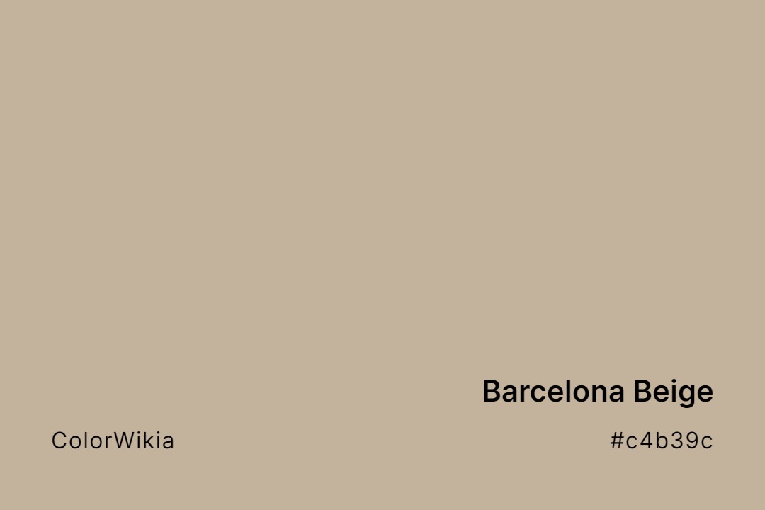 Barcelona Beige Color – #c4b39c: Codes and Complete Breakdown