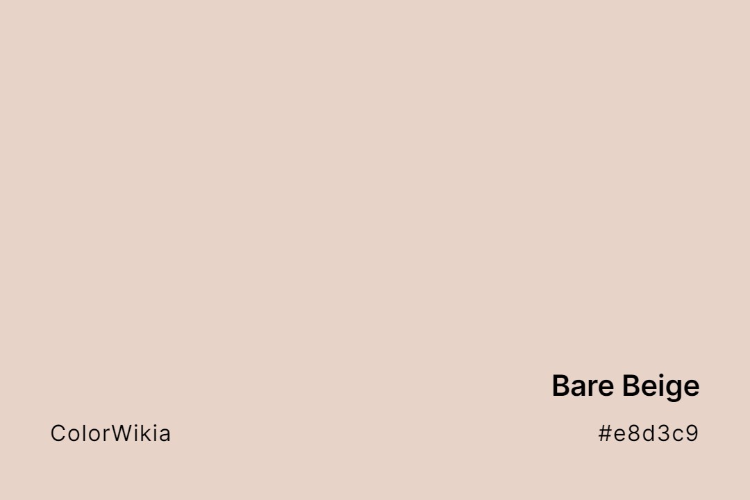 bare beige color e8d3c9