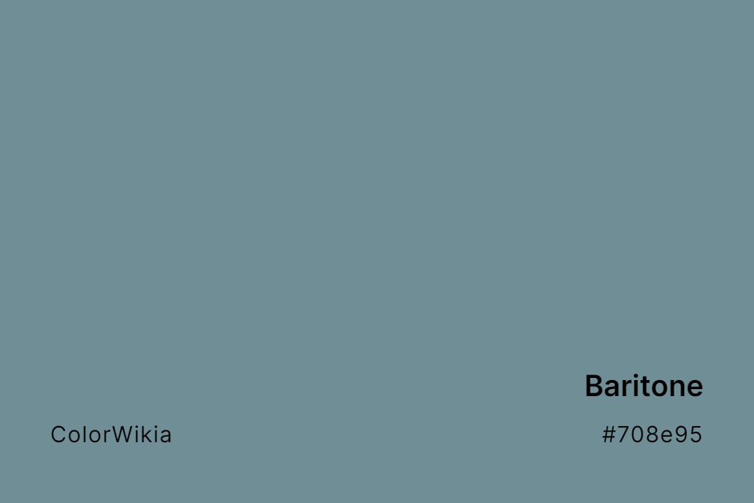 Baritone Color – #708e95: Codes and Complete Breakdown