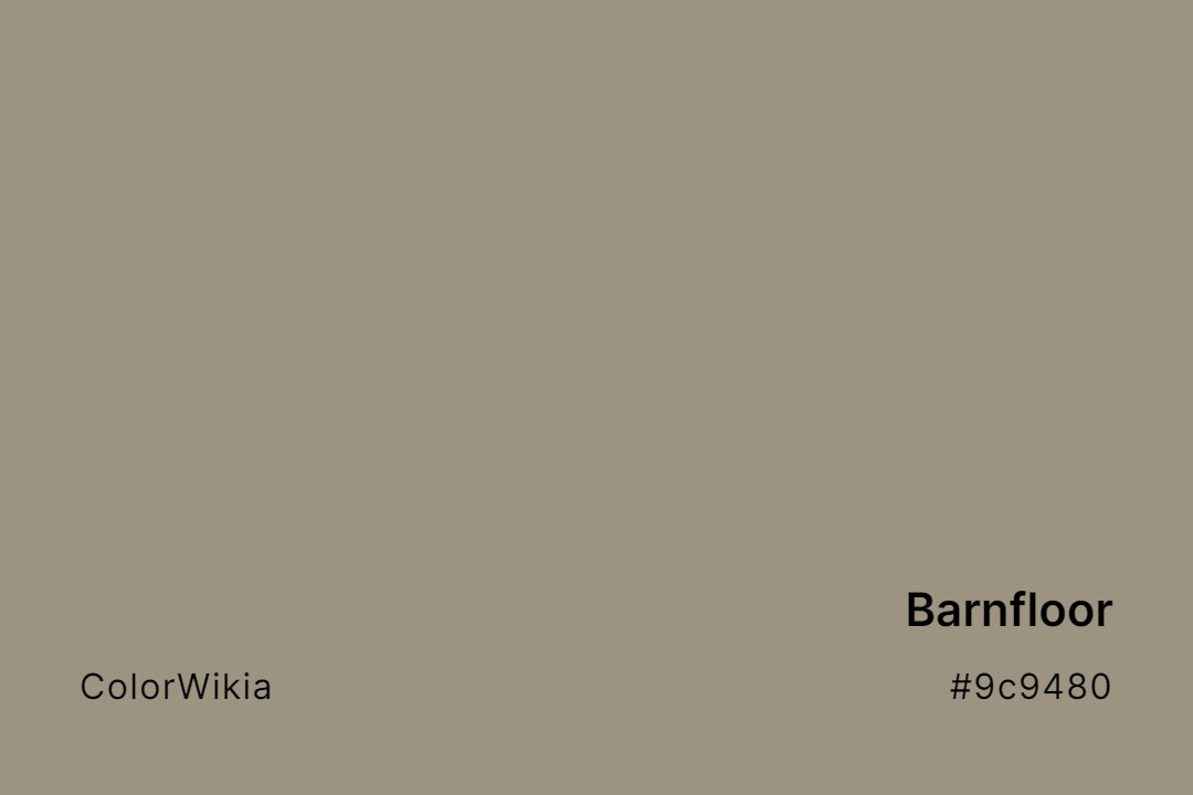 Barnfloor Color – #9c9480: Codes and Complete Breakdown