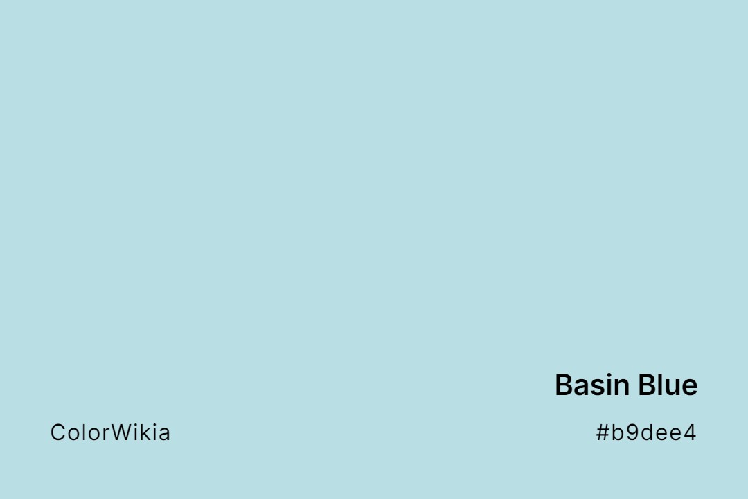 basin blue color b9dee4