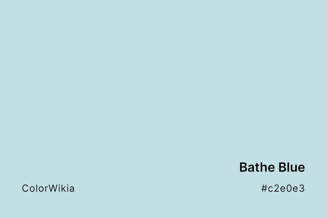 Bathe Blue Color – #c2e0e3: Codes and Complete Breakdown