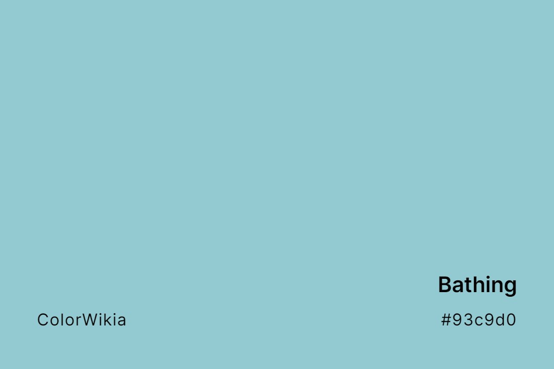 Bathing Color – #93c9d0: Codes and Complete Breakdown