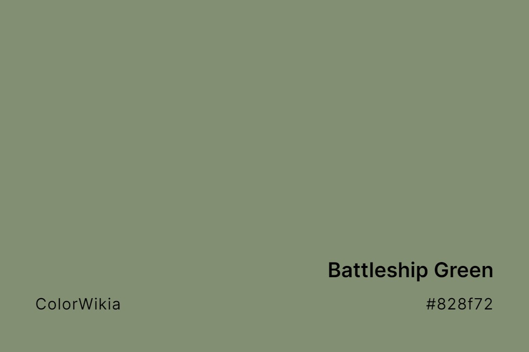 battleship green color 828f72