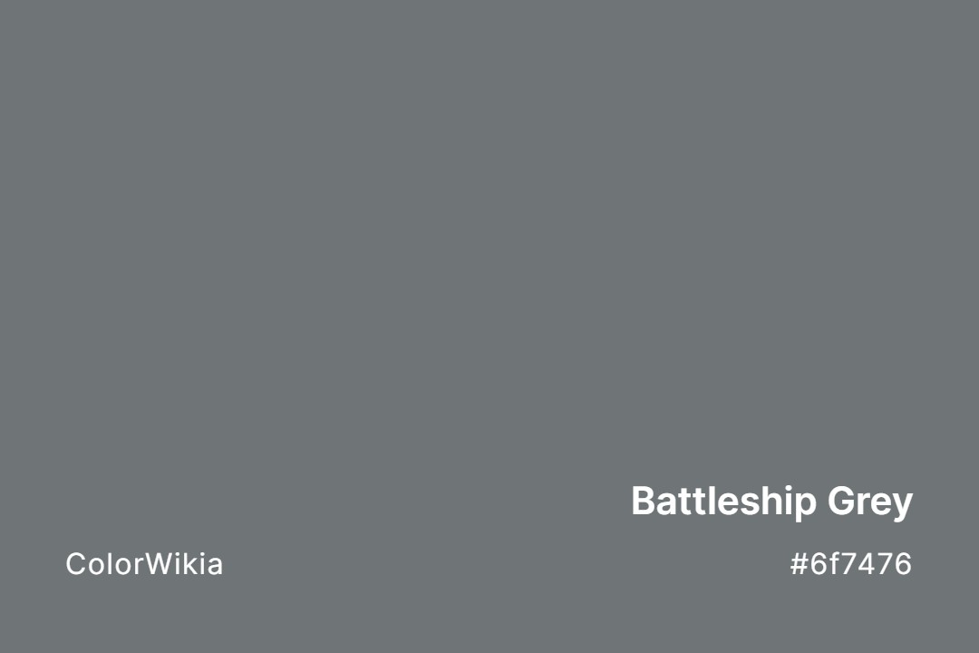 battleship grey color 6f7476