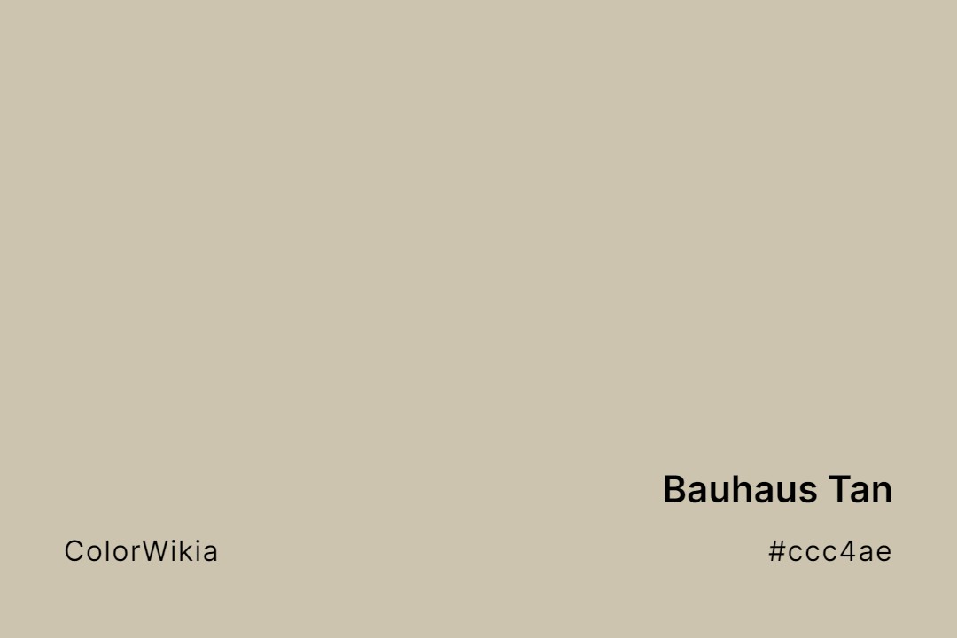 bauhaus tan color ccc4ae