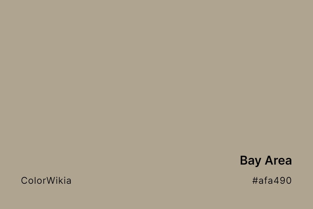 Bay Area Color – #afa490: Codes and Complete Breakdown