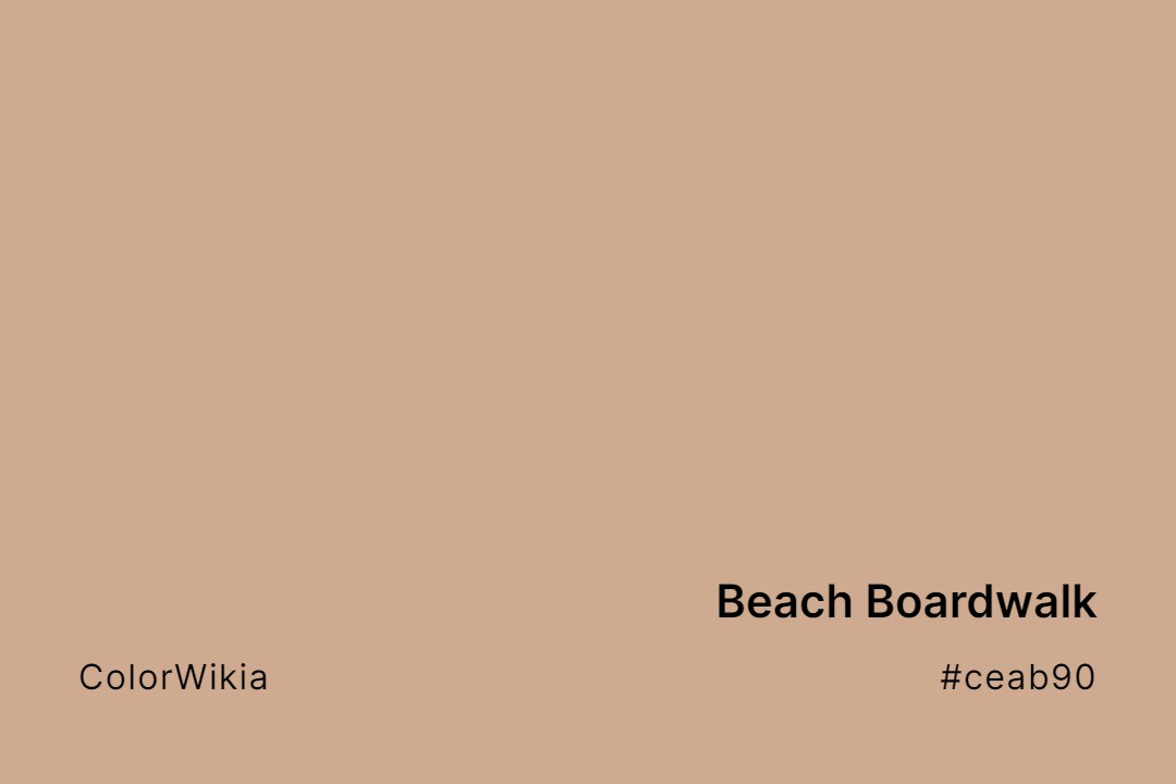 Beach Boardwalk Color – #ceab90: Codes and Complete Breakdown